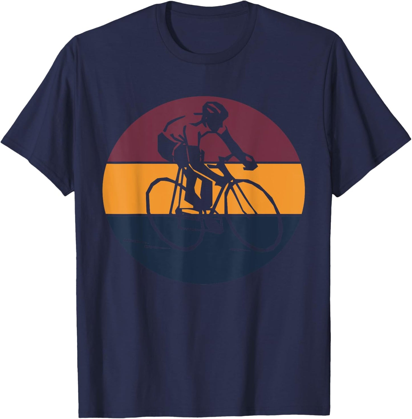 Vintage Cycling Funny Classic Bicycle Bicycling Lover Outfit T-Shirt - T-Shirt | Navy