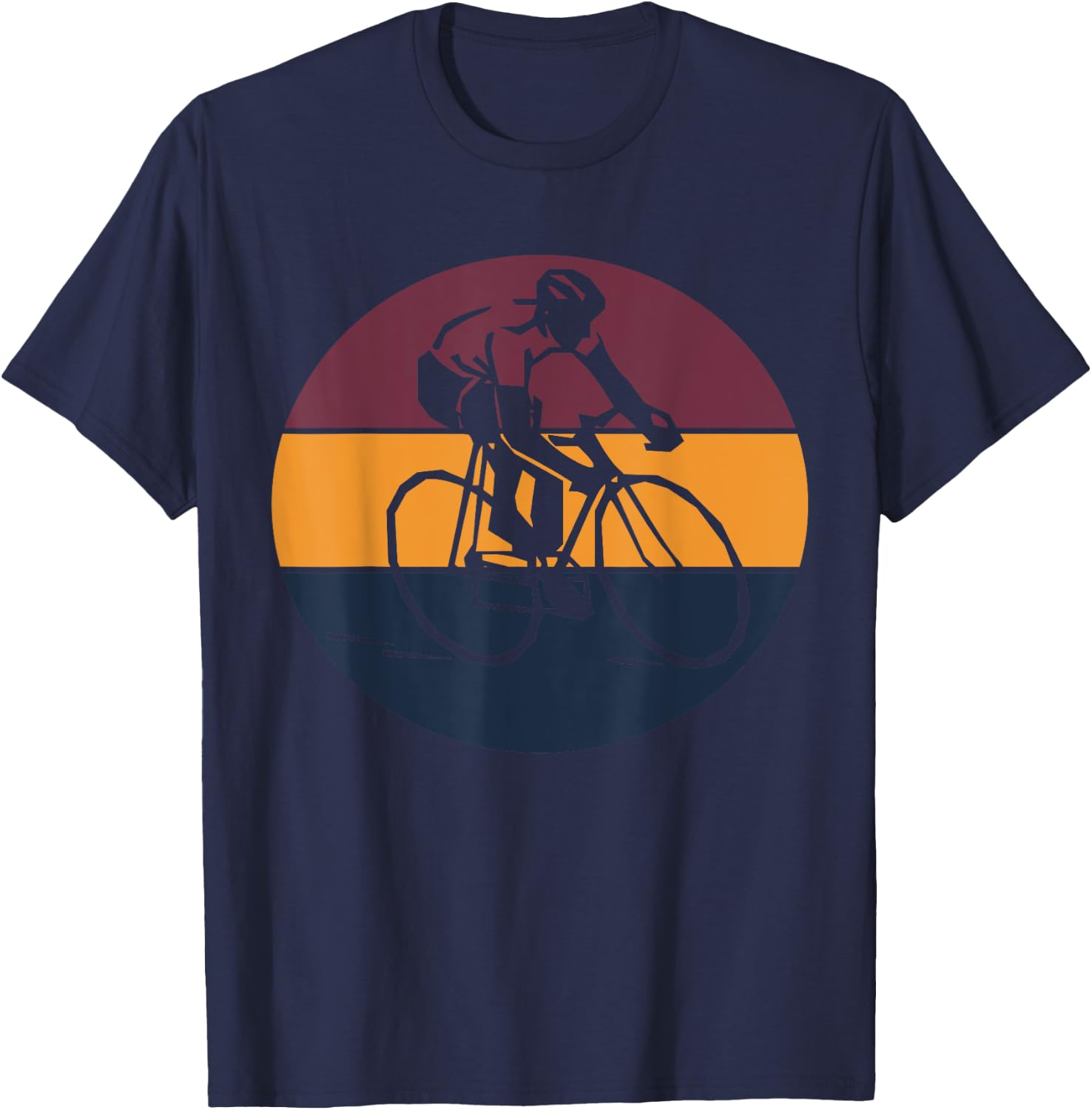 Vintage Cycling Funny Classic Bicycle Bicycling Lover Outfit T-Shirt - T-Shirt | Navy