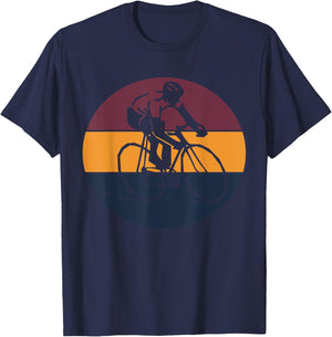 Vintage Cycling Funny Classic Bicycle Bicycling Lover Outfit T-Shirt - T-Shirt | Navy