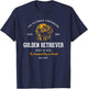 Vintage Styled Retro Golden Retriever T-Shirt - T-Shirt | Navy