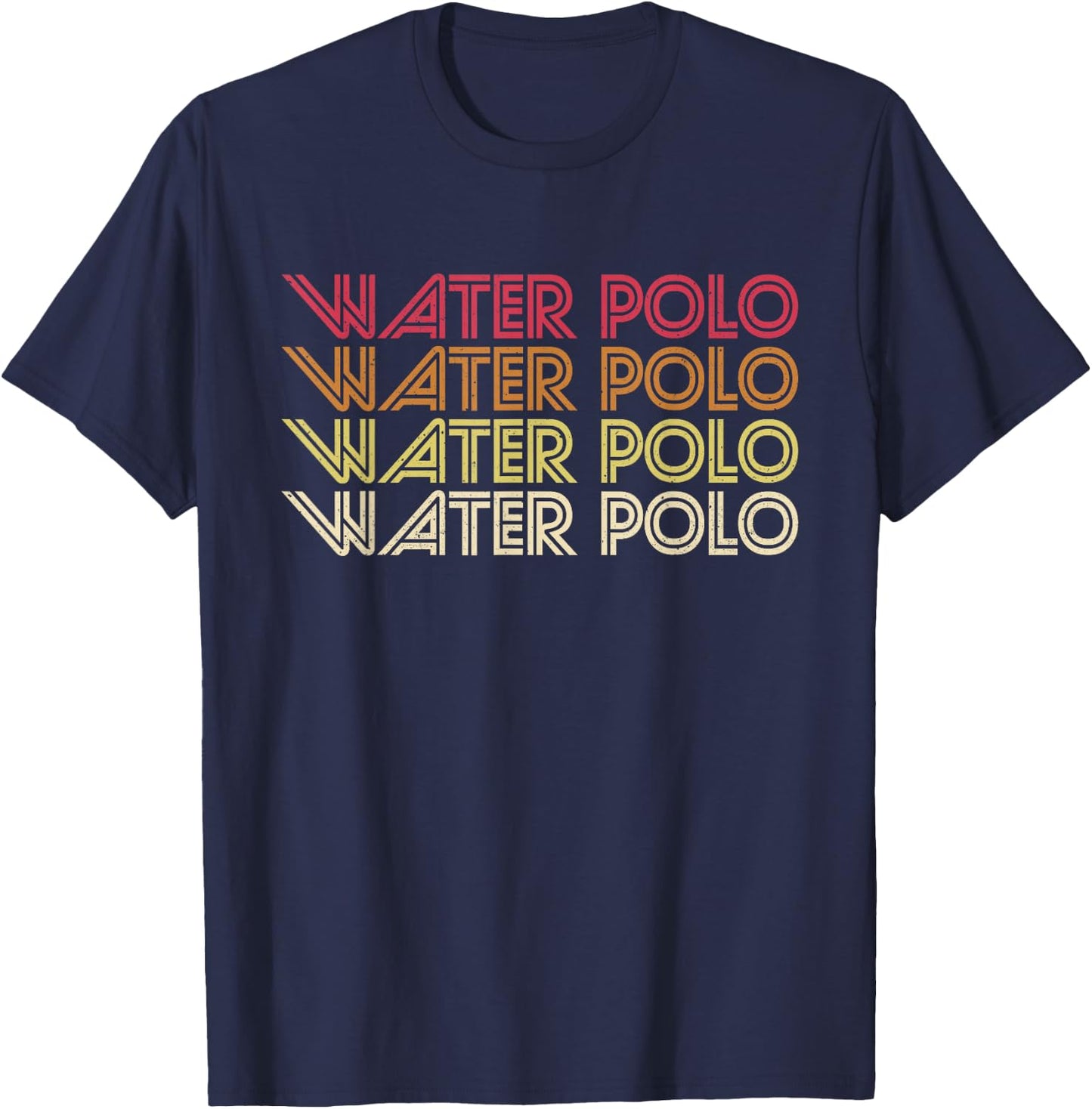 Retro Waterpolo Vintage Water Polo T-Shirt - T-Shirt | Navy