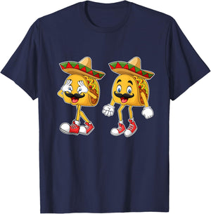 Cute Taco Griddy Dance Cinco de Mayo 2024 Boys Girls Men T-Shirt - T-Shirt | Navy
