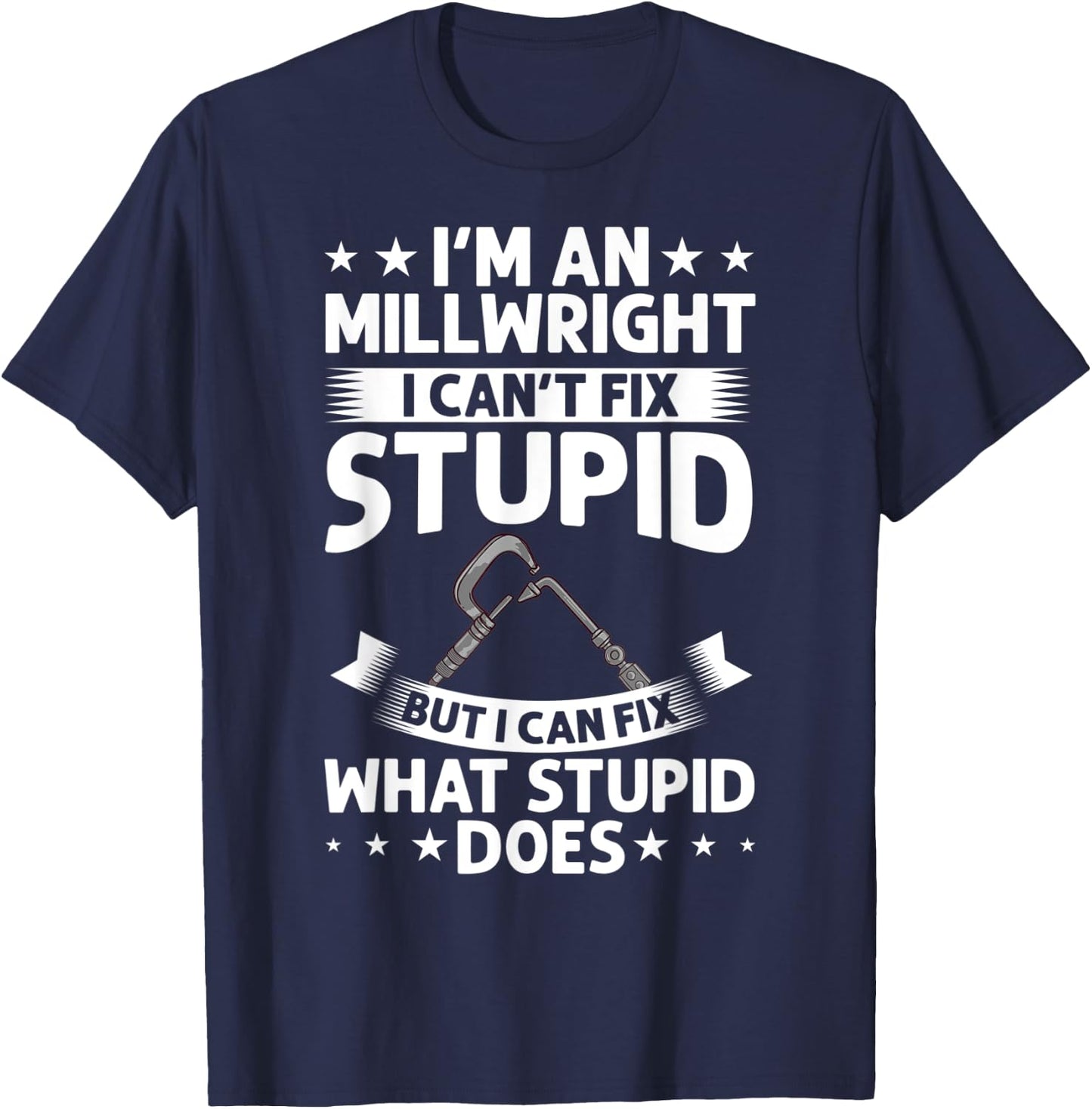 Millwright Training Industrial Mechanic Welding Tools T-Shirt - T-Shirt | Navy
