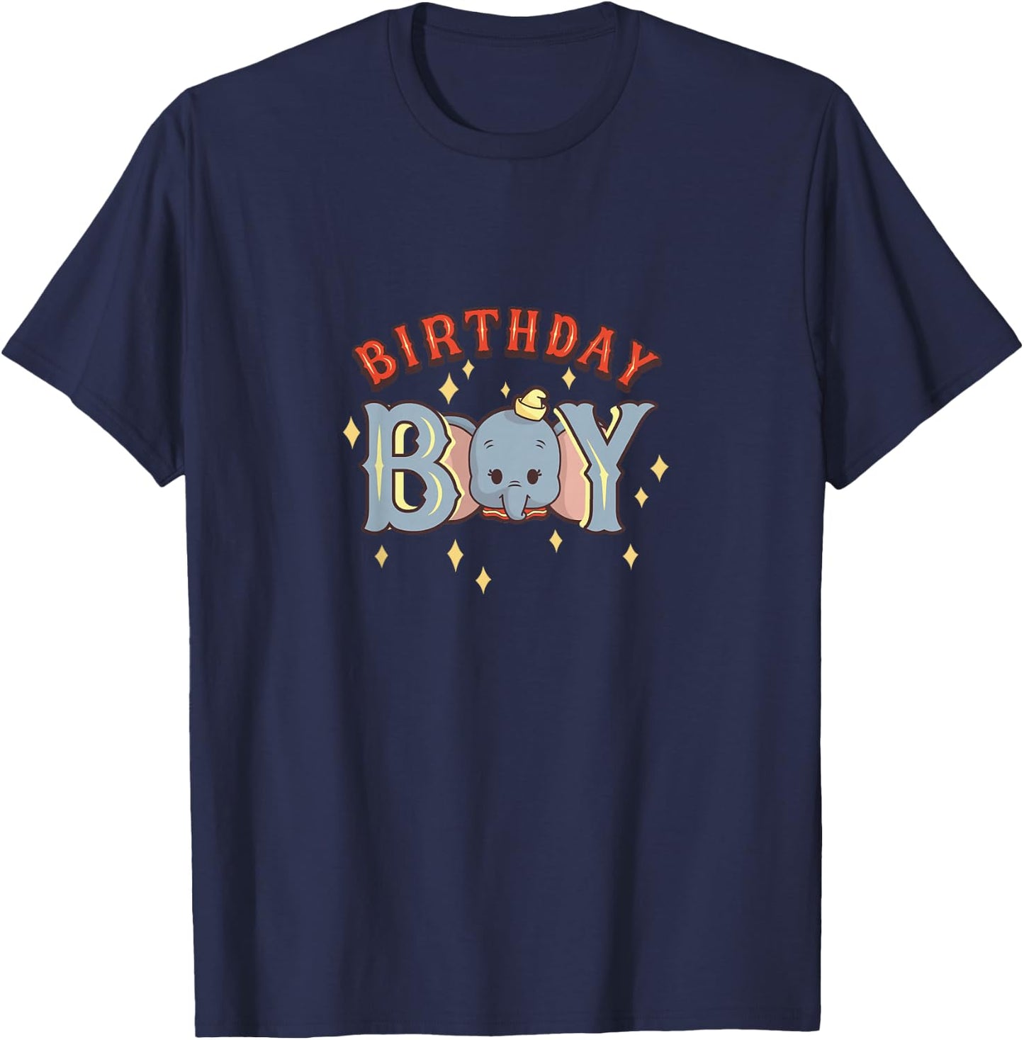 Kids Disney Dumbo Birthday Boy Cute Face Portrait Youth T-Shirt - T-Shirt | Navy