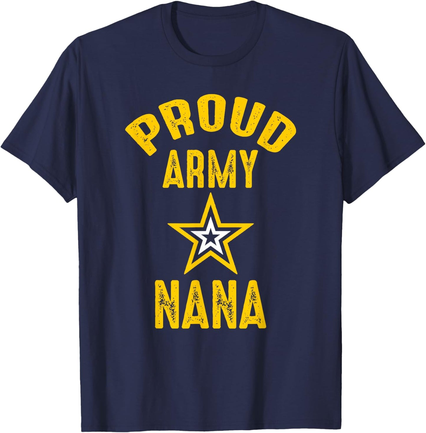 Vintage Proud Army NANA Veterans Family Reunion Match T-Shirt - T-Shirt | Navy