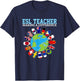 ESL Teachers Making A Difference For Virtual Teacher Tutor Women T-Shirt - T-Shirt | Navy
