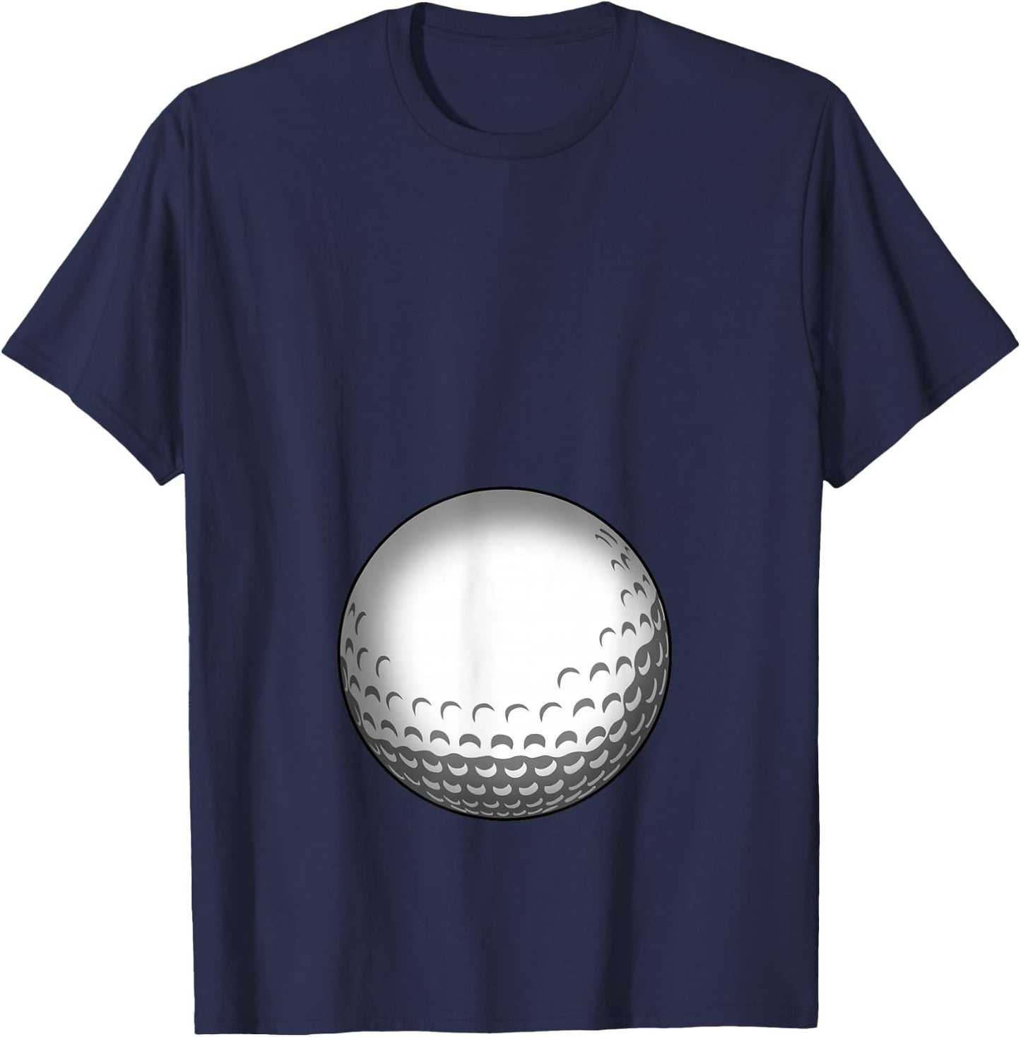 Funny Golf Player Baby Belly Mum T-Shirt - T-Shirt | Navy