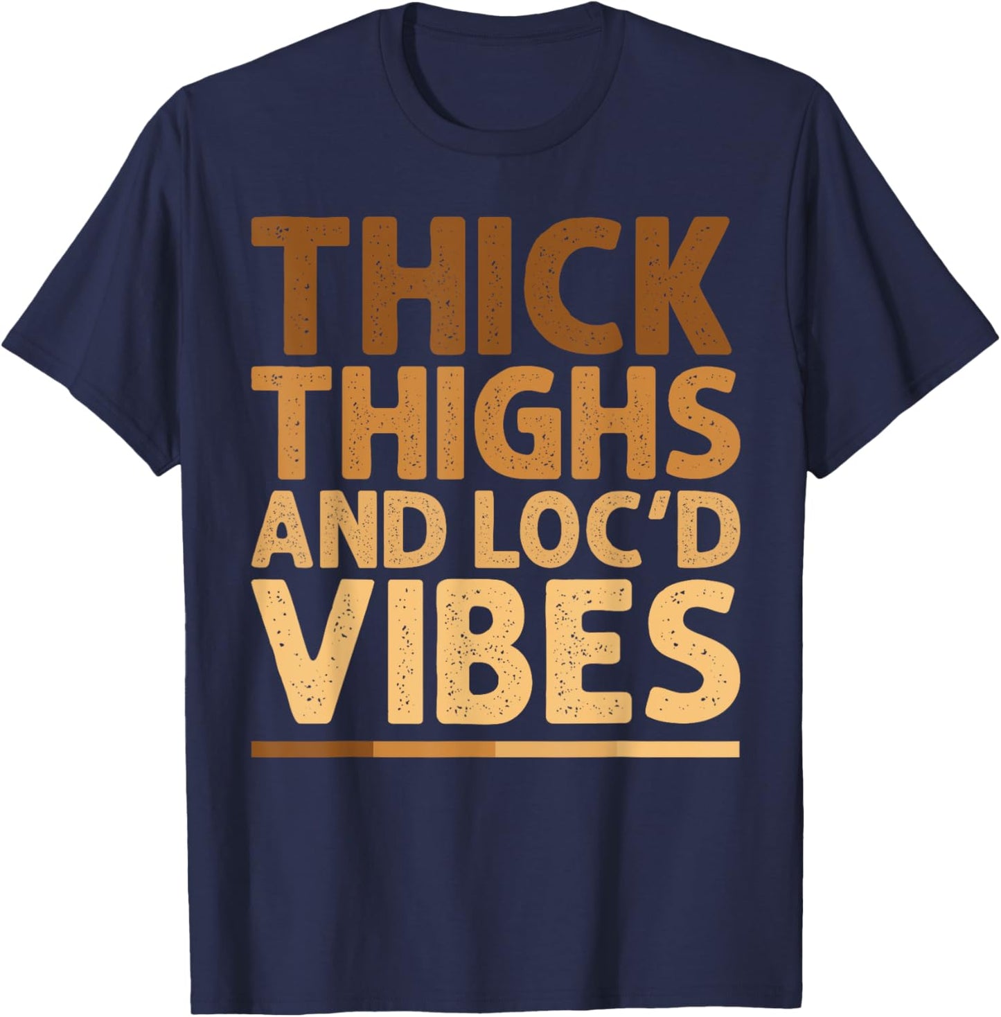 Cool Locs Melanin Art Girls African Dreadlock Locd T-Shirt - T-Shirt | Navy