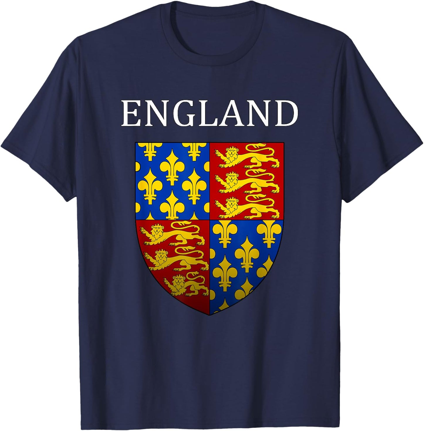 Medieval English Heraldry of England T-Shirt - T-Shirt | Navy