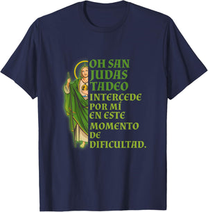 San Judas Tadeo Intercede Por Mí T-Shirt - T-Shirt | Navy