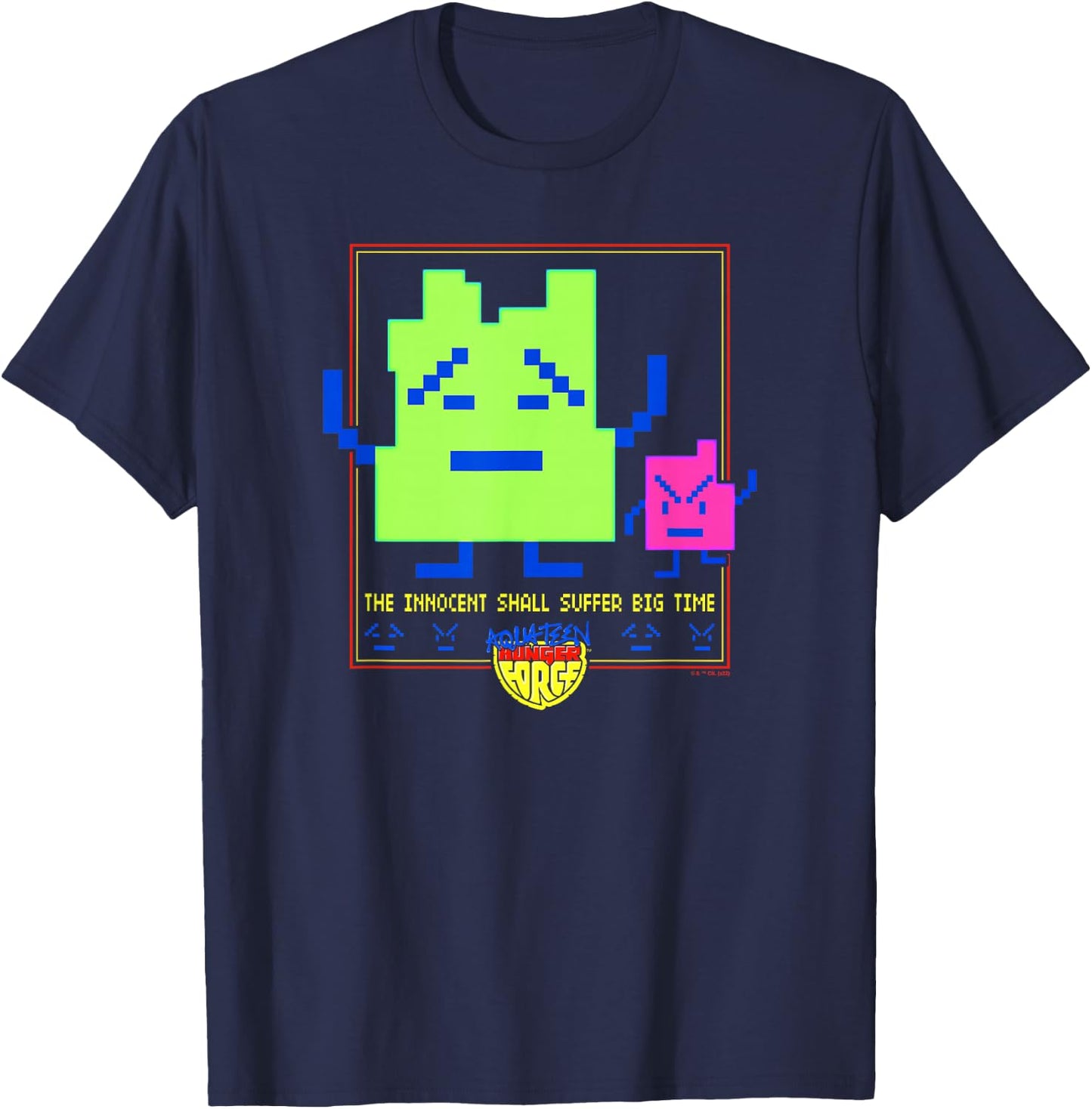 Aqua Teen Hunger Force The Mooninites Suffer Big Time T-Shirt - T-Shirt | Navy