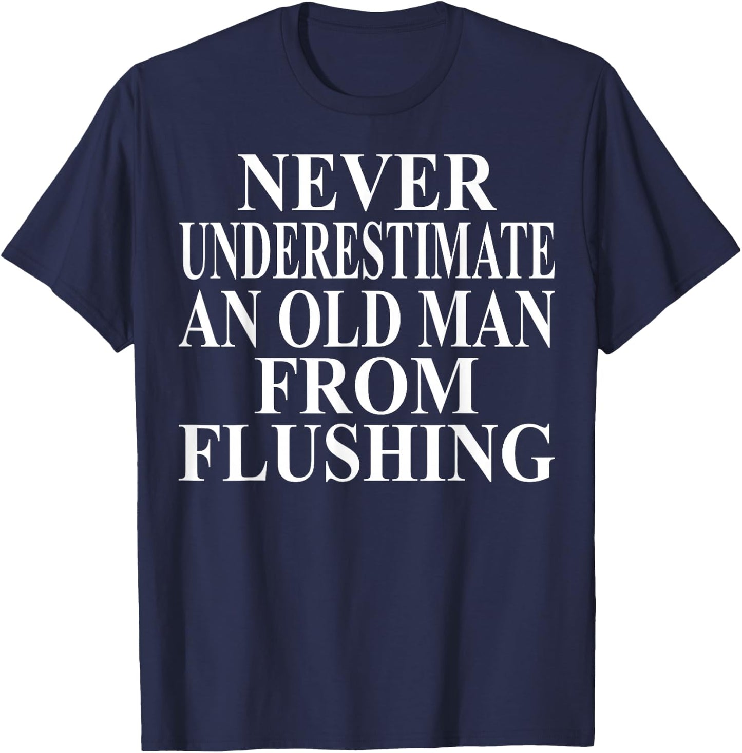 Flushing Apparel | Amazing Funny Queens Design T-Shirt - T-Shirt | Navy