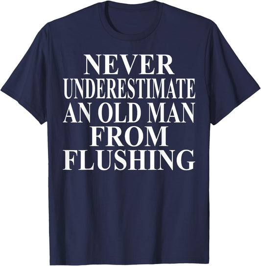 Flushing Apparel | Amazing Funny Queens Design T-Shirt - T-Shirt | Navy