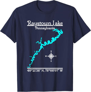 Raystown Lake, Pennsylvania T-Shirt - T-Shirt | Navy