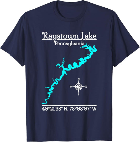 Raystown Lake, Pennsylvania T-Shirt - T-Shirt | Navy