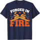 Forging Hammer Blacksmith Lover Cool Forged In Fire T-Shirt - T-Shirt | Navy