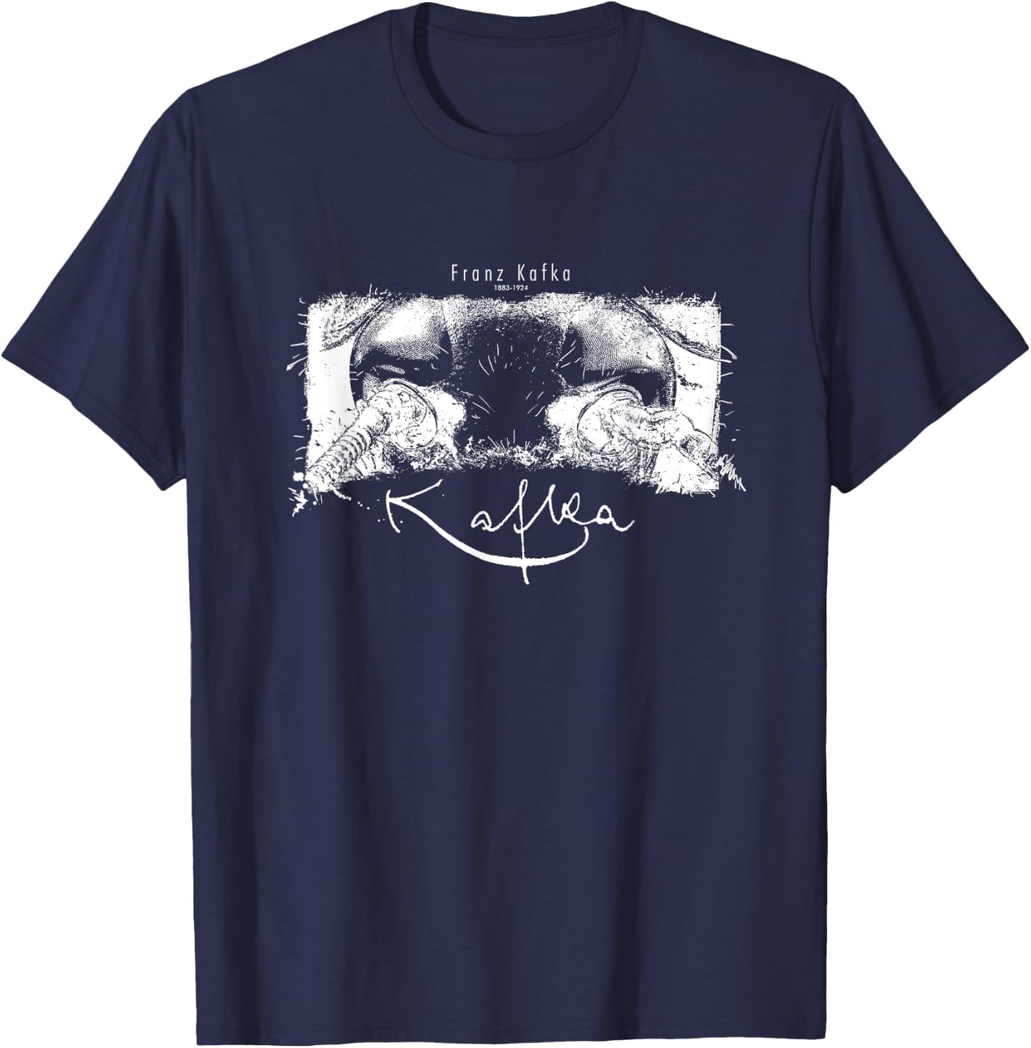 Franz Kafka, The Process, Literature, Writer, Book T-Shirt - T-Shirt | Navy