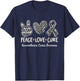 Peace Love Cure Women Neuroendocrine Cancer T-Shirt - T-Shirt | Navy