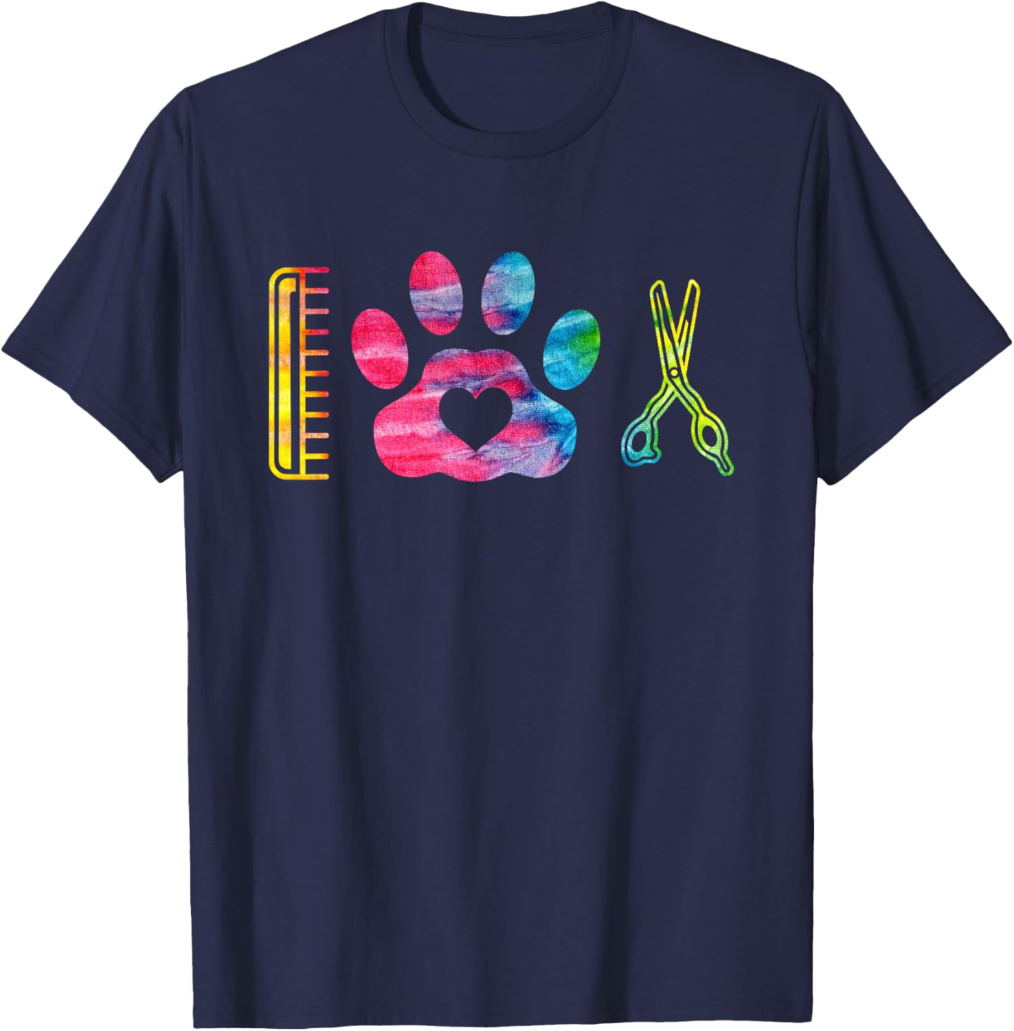 Dog Groomer Salon Women T-Shirt - T-Shirt | Navy