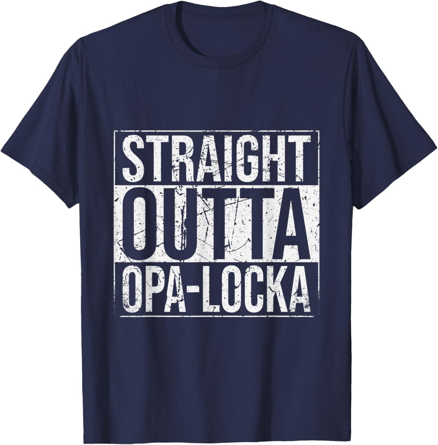 Straight Outta Opa-Locka Vintage T-Shirt - T-Shirt | Navy