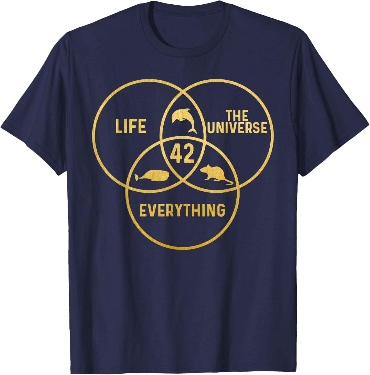 42 Answer To Life The Universe And Everything Number 42 T-Shirt - T-Shirt | Navy