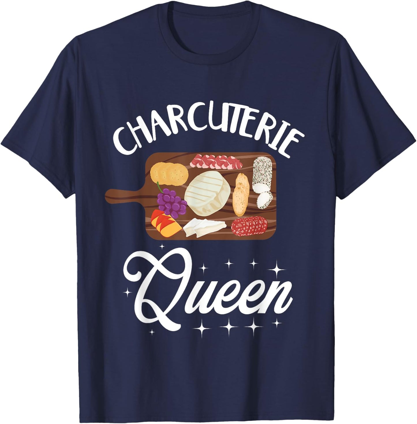 Charcuterie Queen Shirt Charcuterie Board Lover T-Shirt - T-Shirt | Navy