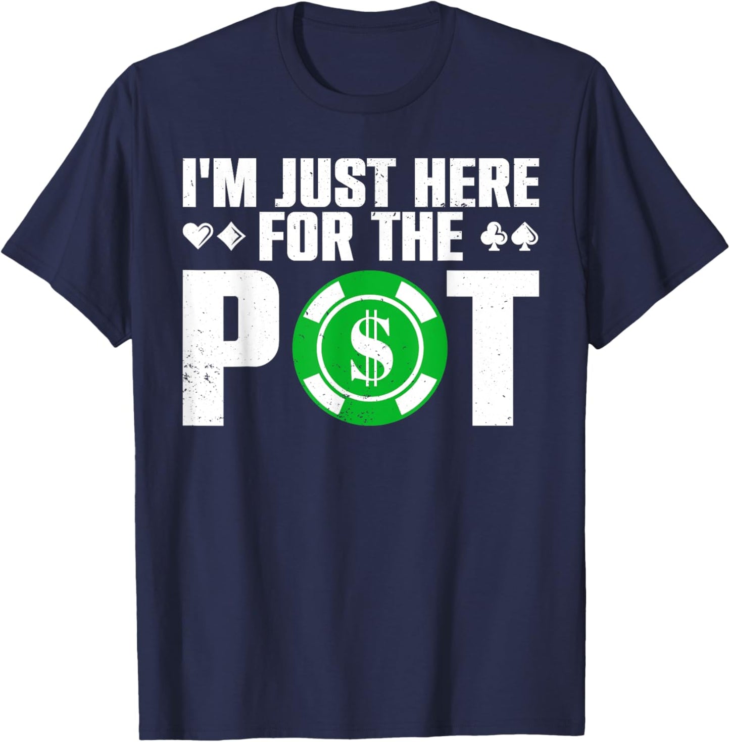 Cool Poker Lover Women Card Casino Player Gambler Small T-Shirt - T-Shirt | Navy