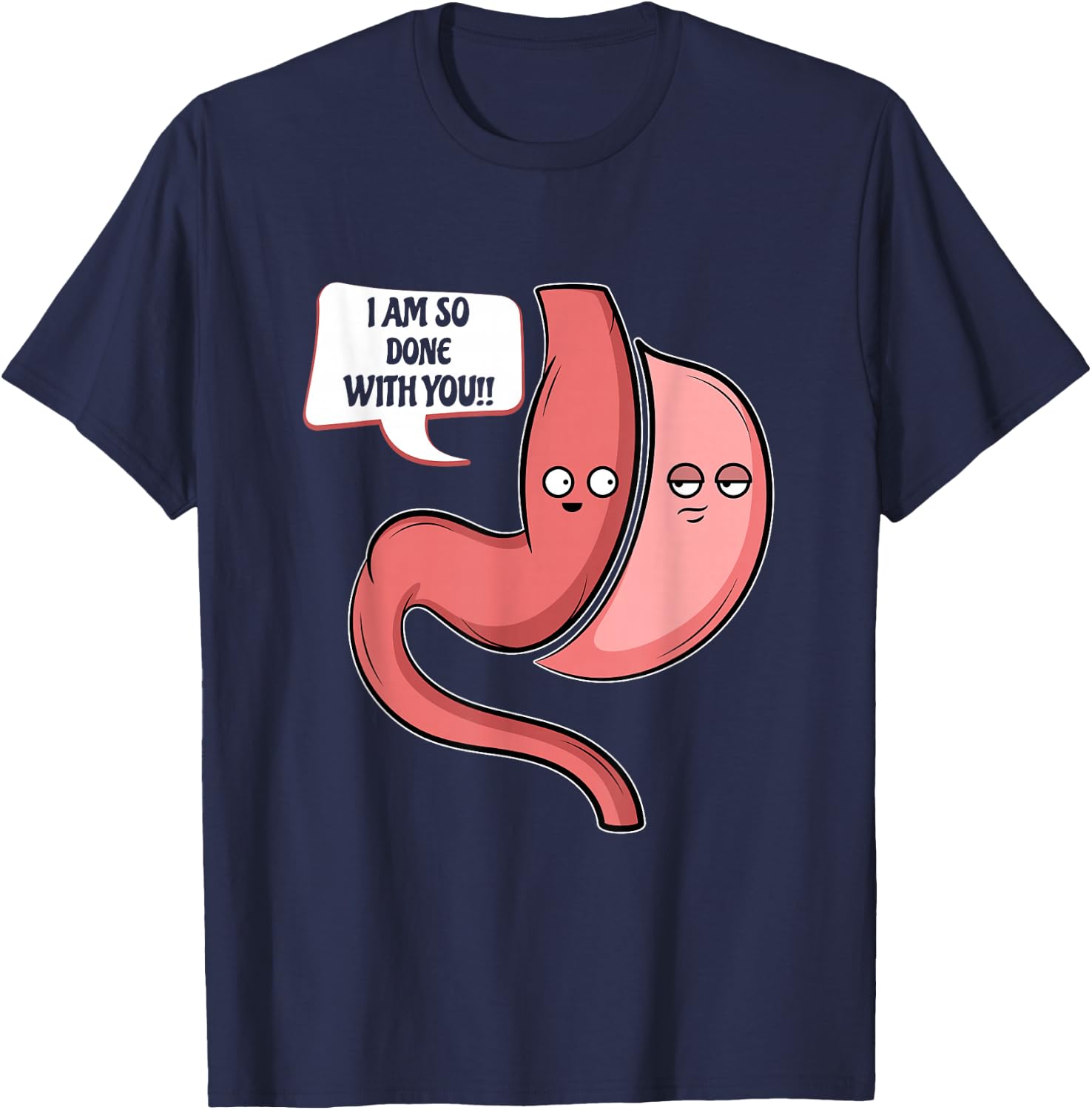 Funny Sleeve Gastric Surgery Bariatric Medical T-Shirt - T-Shirt | Navy