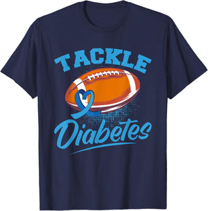 T1D Warrior Diabetes Awareness Tackle Diabetes T-Shirt - T-Shirt | Navy