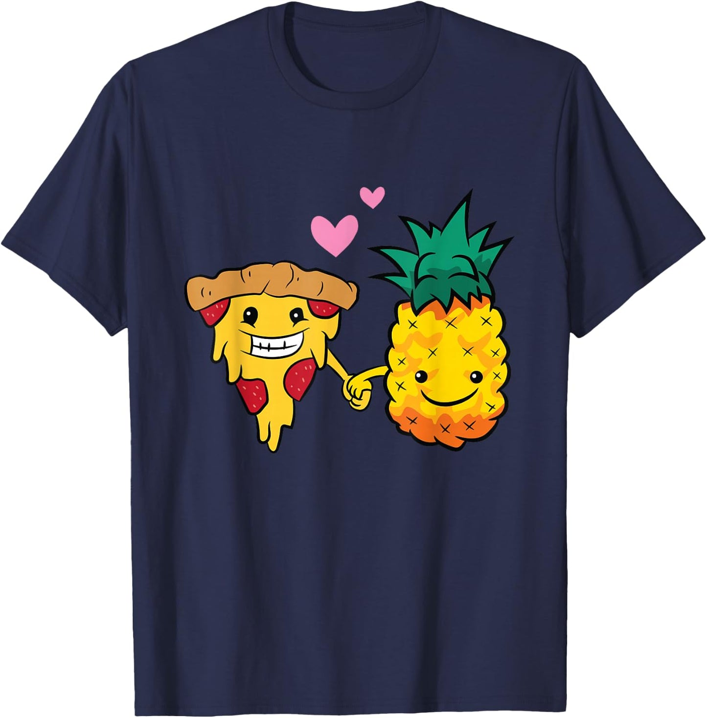 Funny Pizza Hawaii Lover Pineapple Pizza T-Shirt - T-Shirt | Navy