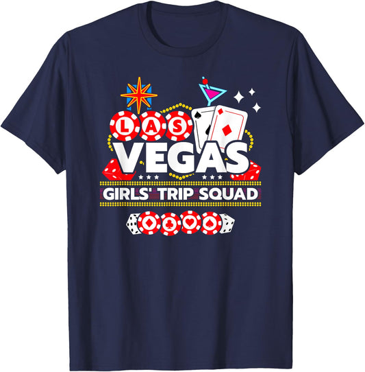 Las Vegas Vacation - Girls Trip Squad - Vegas Girls Trip T-Shirt - T-Shirt | Navy