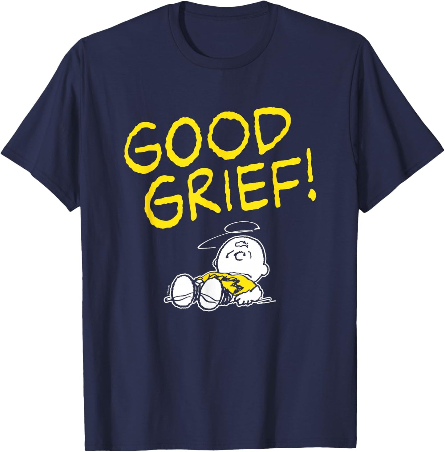 Peanuts - Charlie Brown Good Grief T-Shirt - T-Shirt | Navy
