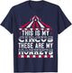 This Is My Circus These Are My Monkeys Carnival Event Staff T-Shirt - T-Shirt | Navy