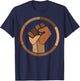 Black History Melanin Fist African Pride Men Women Kids T-Shirt - T-Shirt | Navy