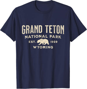 Grand Teton National Park T-Shirt - T-Shirt | Navy