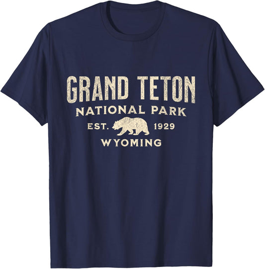 Grand Teton National Park T-Shirt - T-Shirt | Navy