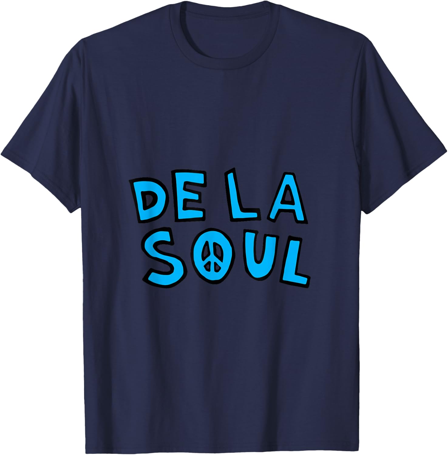 De La Soul "3 Feet High & Rising" Logo T-Shirt - T-Shirt | Navy