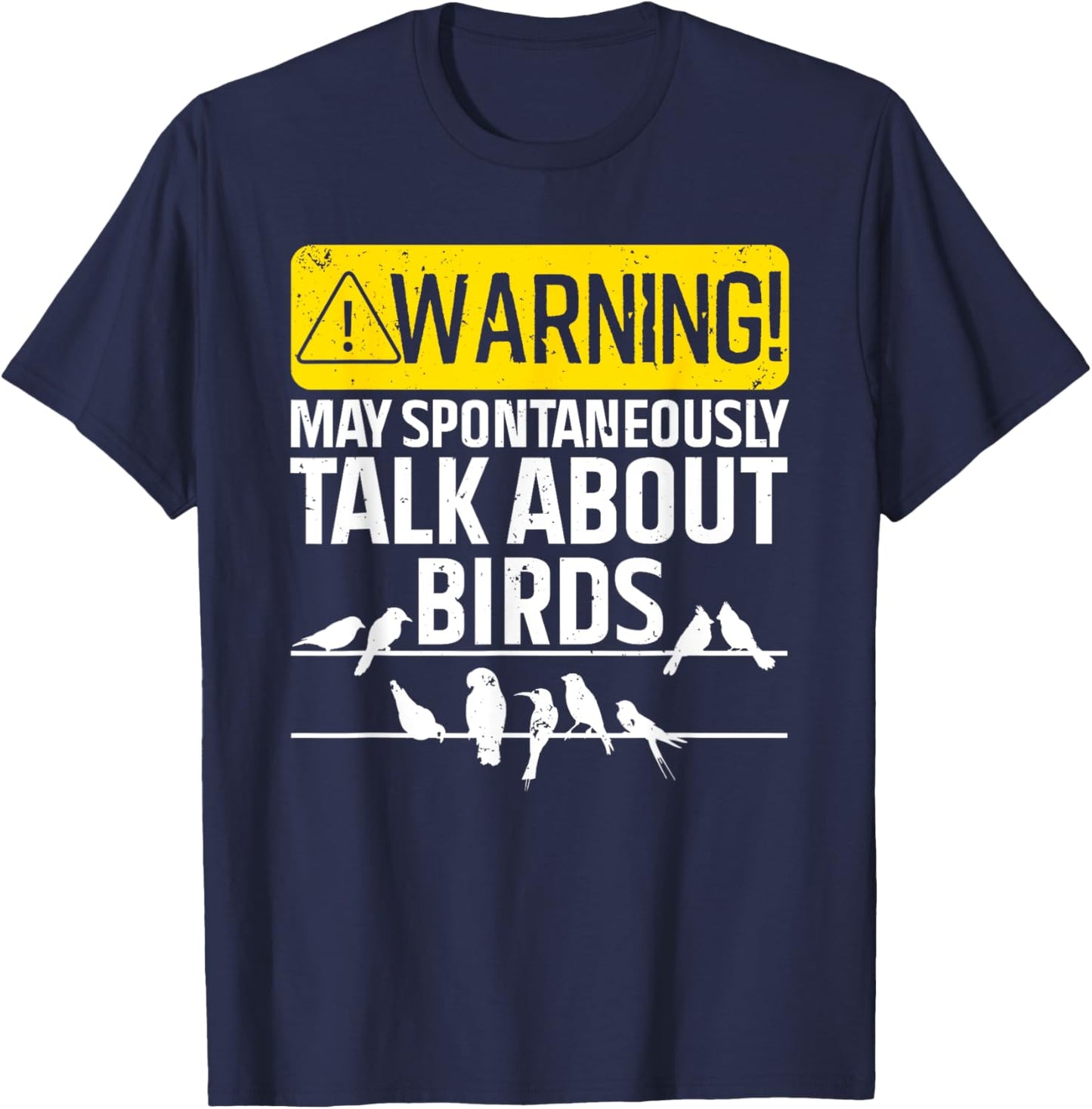 Funny Bird Women Birding Bird Watcher Watching Lover T-Shirt - T-Shirt | Navy