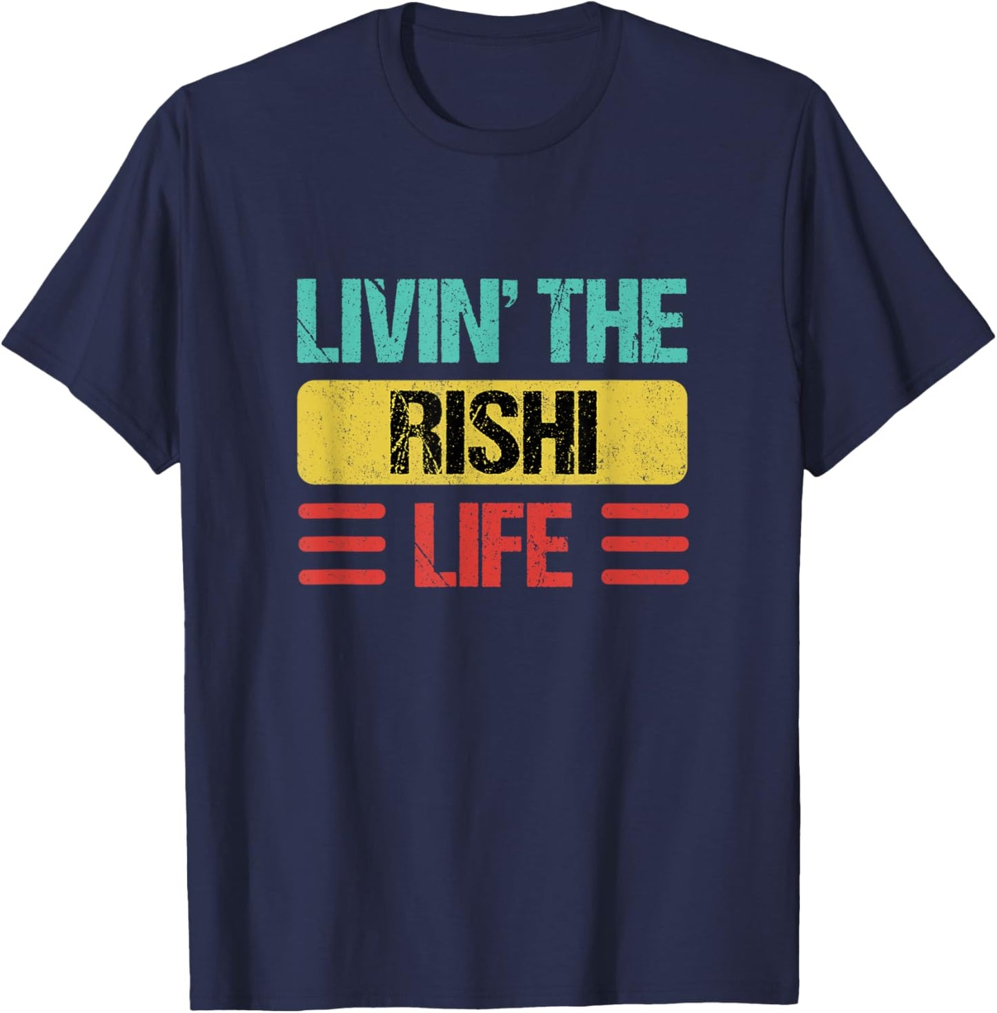 Rishi Name T-Shirt - T-Shirt | Navy