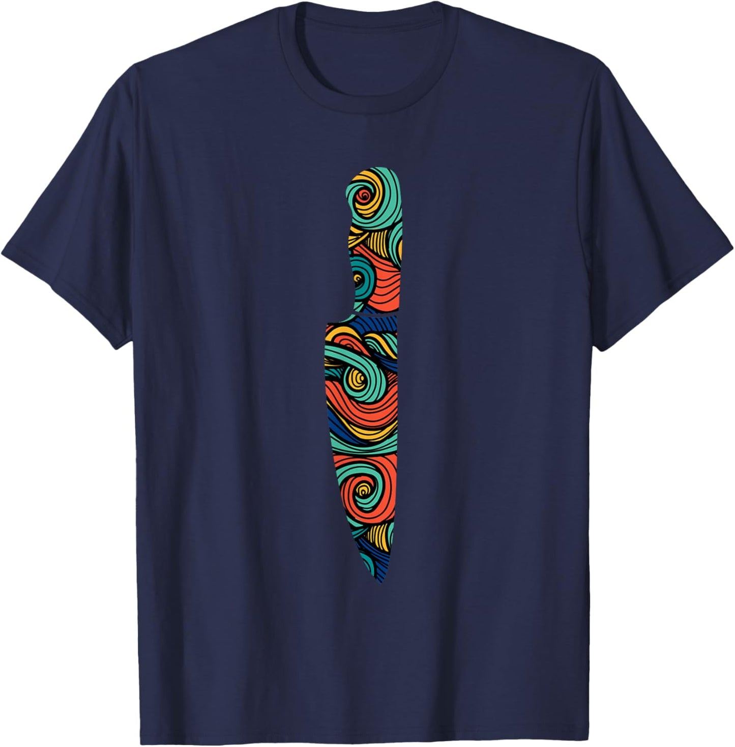 Cook Chef Cooking Knife T-Shirt - T-Shirt | Navy