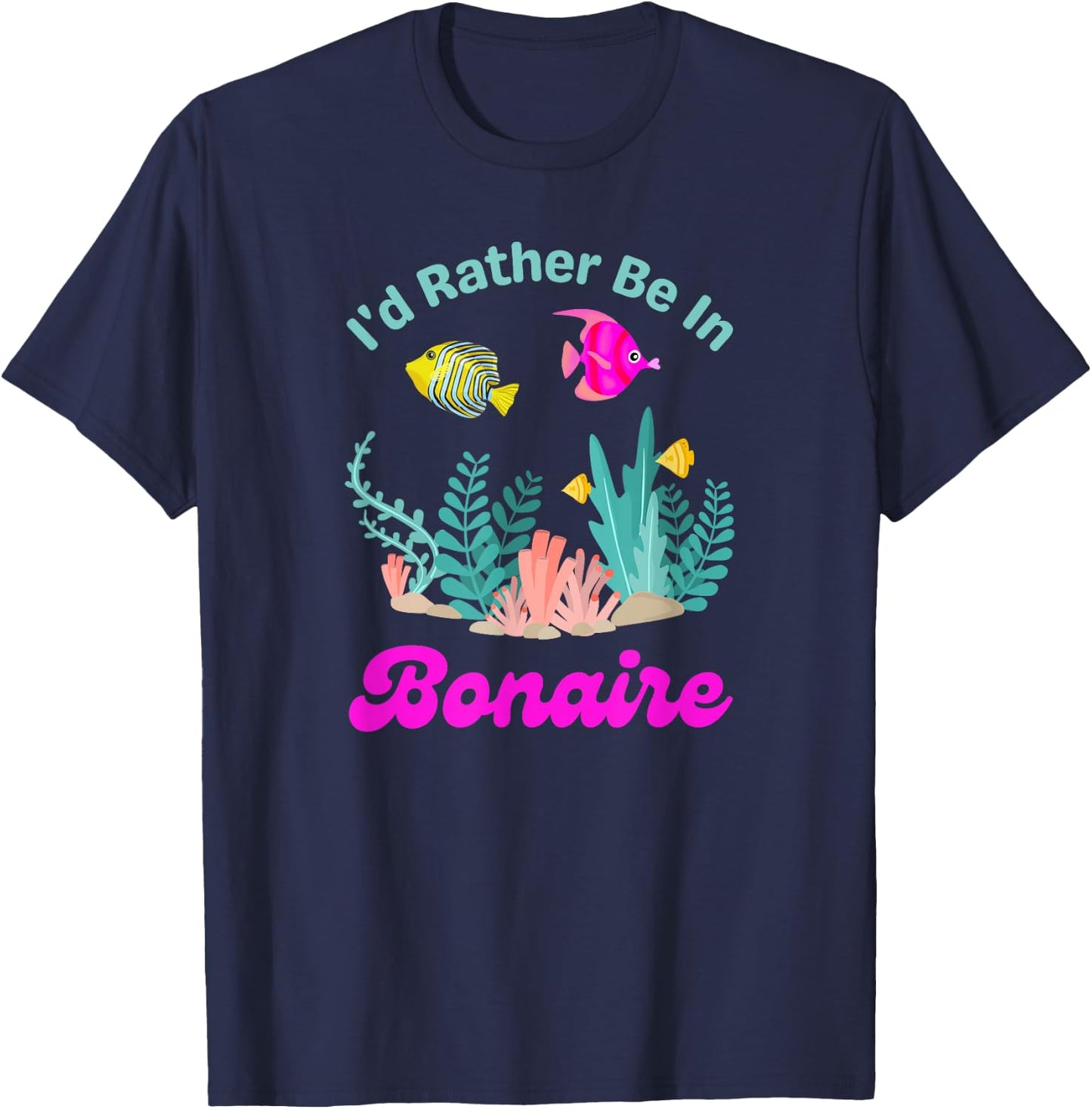 Bonaire Beach Vacation Scuba Diving Snorkeling Women's T-Shirt - T-Shirt | Navy