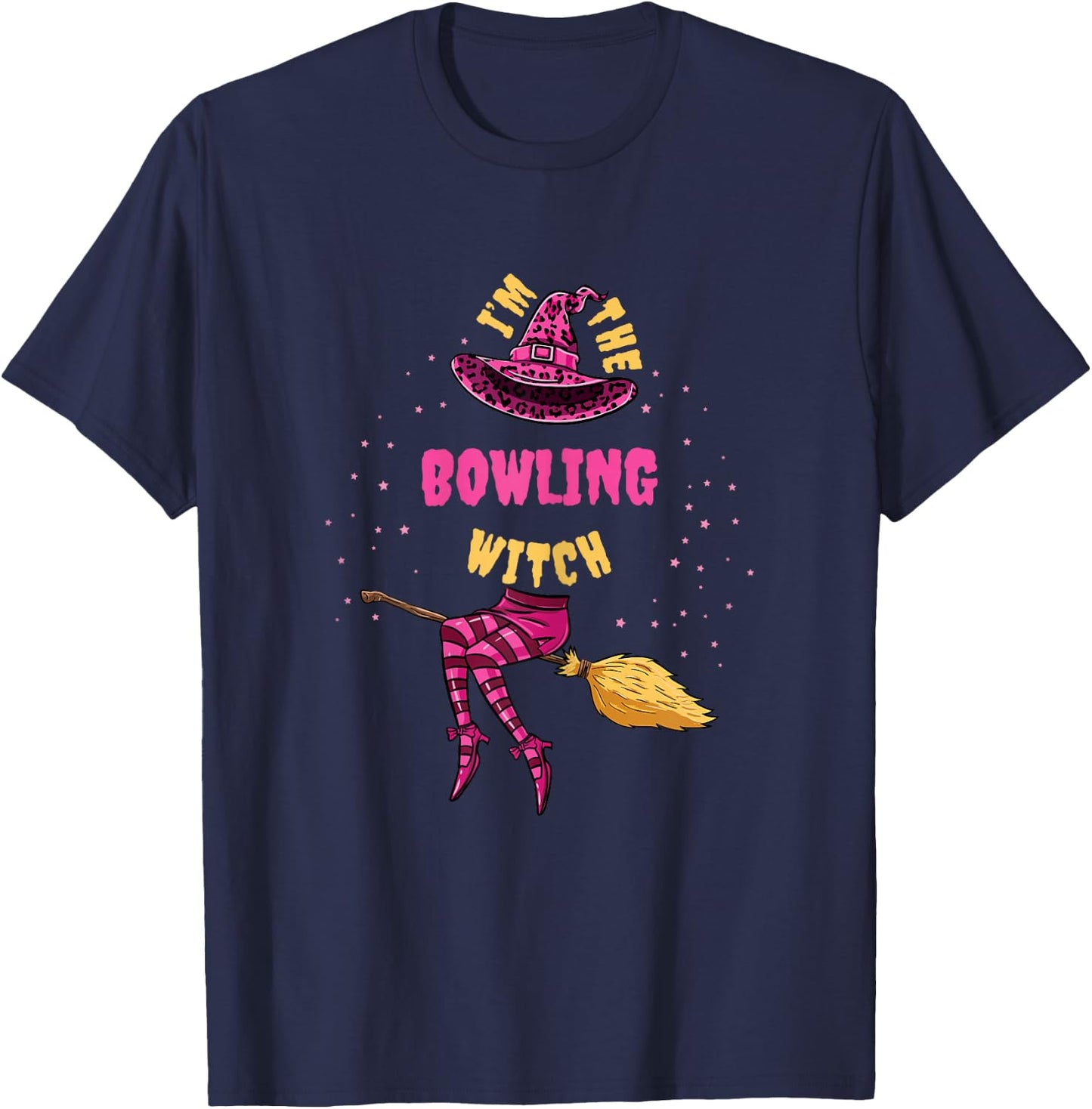 Im The Bowling Witch Halloween Matching T-Shirt - T-Shirt | Navy