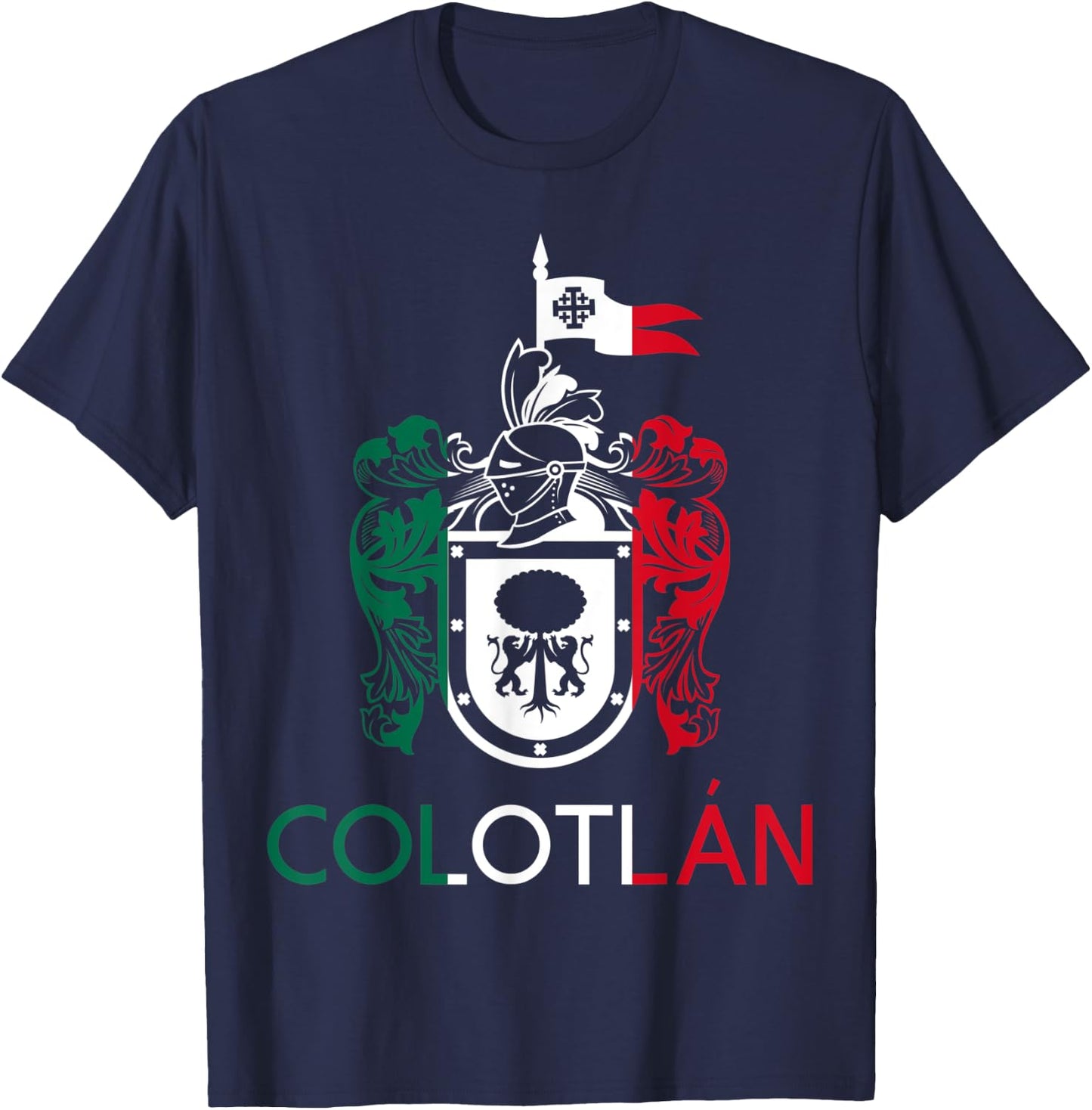 Colotlan Jalisco Estado De Mexico Escudo Eagle Aguila T-Shirt - T-Shirt | Navy