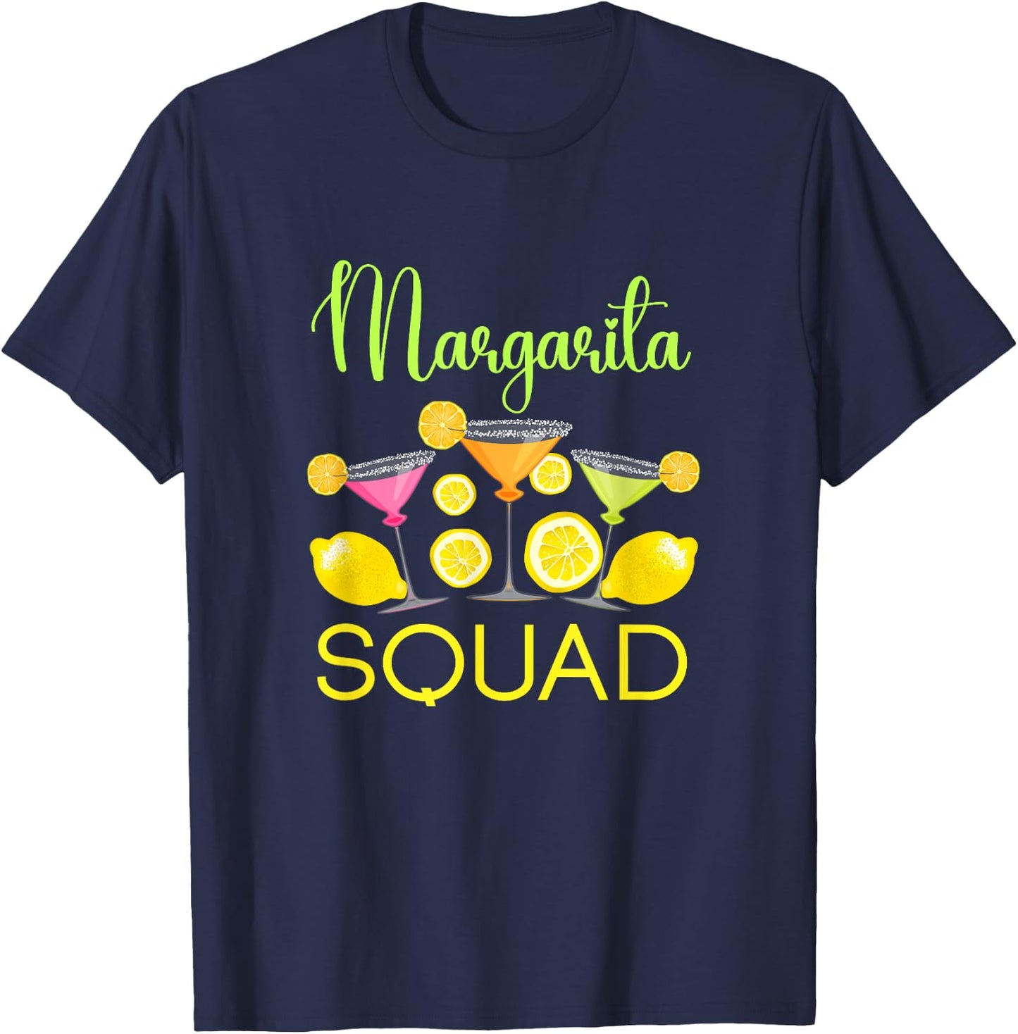 Margarita Squad - Cinco De Mayo Party T-Shirt - T-Shirt | Navy