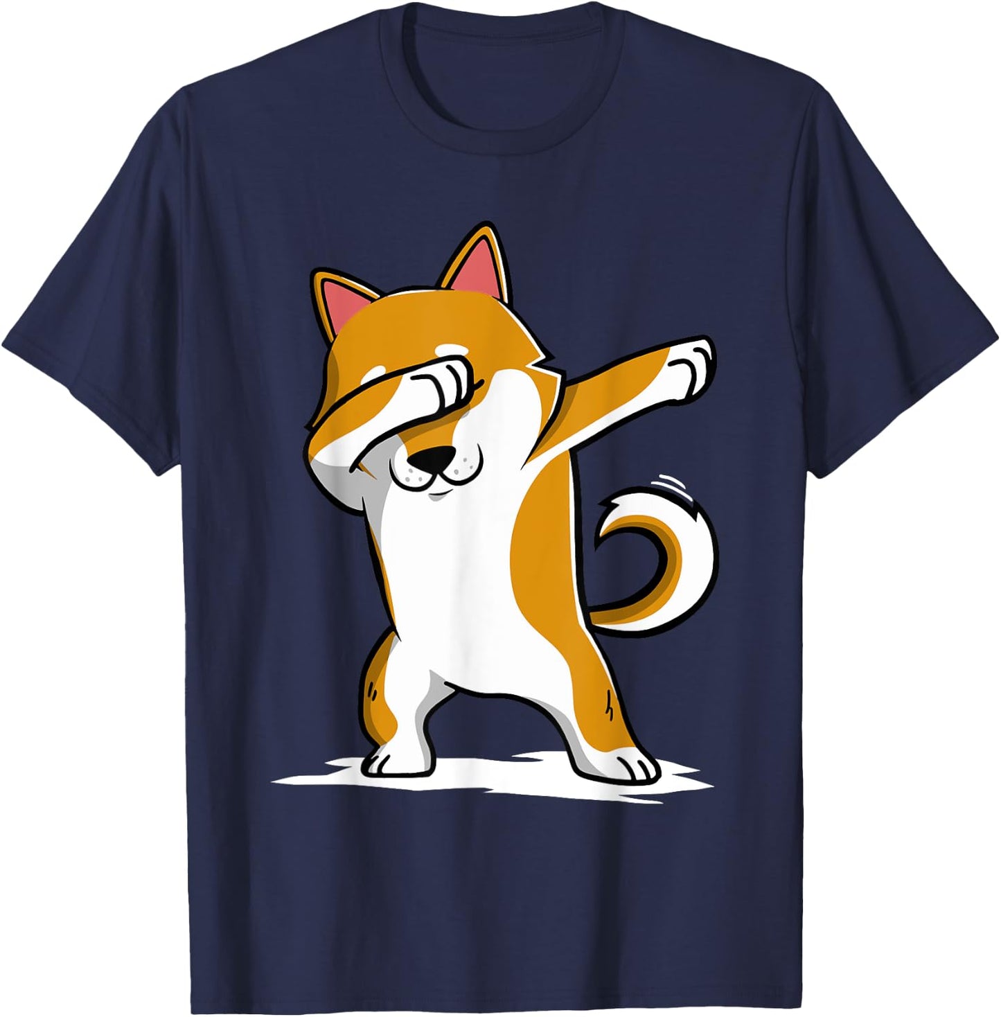 Dabbing Shiba Inu Dab Dance Dog T-Shirt - T-Shirt | Navy