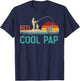 Reel Cool Pap Vintage Retro Fishing Father's Day T-Shirt - T-Shirt | Navy