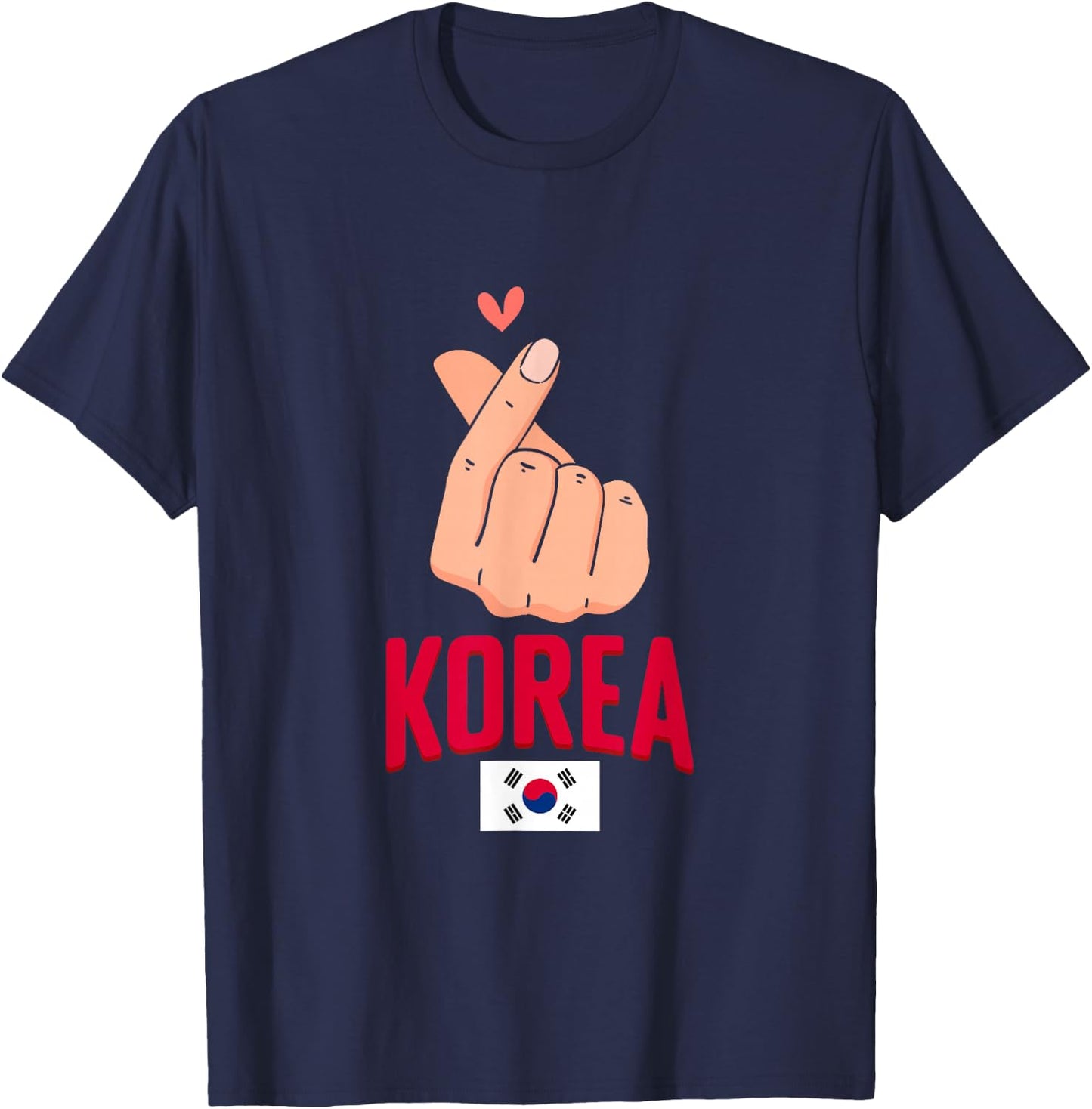 Korean Flag South Korea K-drama Kpop Korea T-Shirt - T-Shirt | Navy