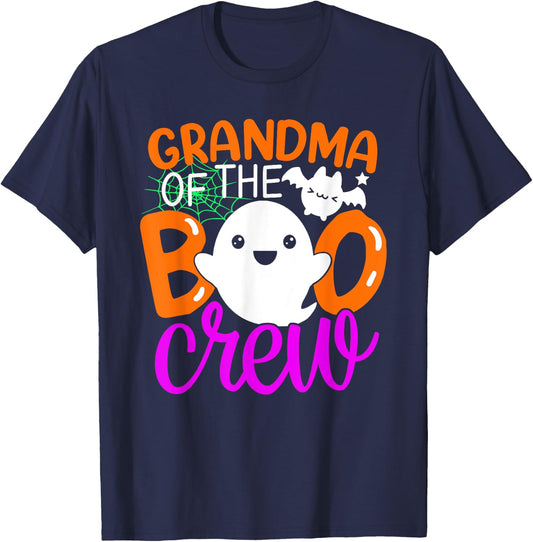 Grandma Of The Boo Crew Shirt Halloween Family Matching T-Shirt - T-Shirt | Navy