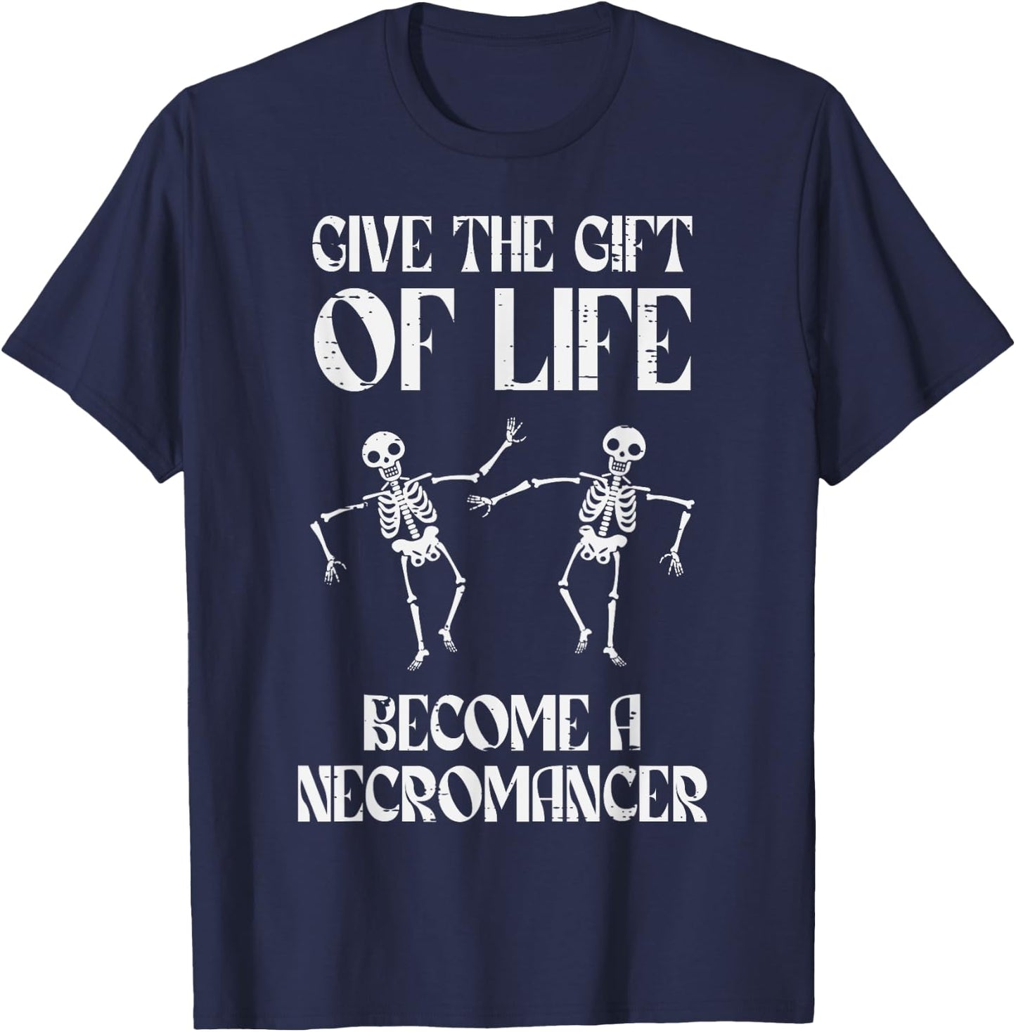 Rpg Become Necromancer Funny Gamer Boys Men Youth T-Shirt - T-Shirt | Navy