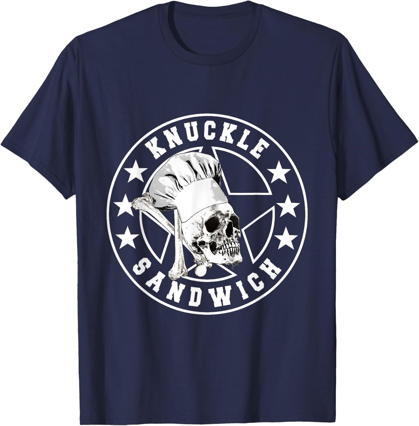 Ratherkool Knuckle Sandwich All Star Knockout Black T-Shirt - T-Shirt | Navy
